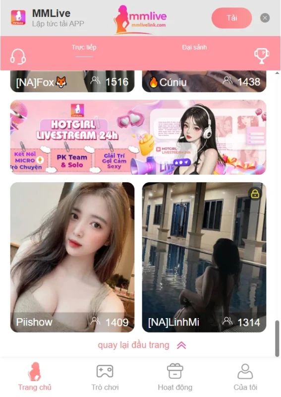Trải Nghiệm Người Dùng Trên Mmlive